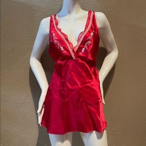 Whispers red lingerie slip